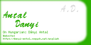 antal danyi business card